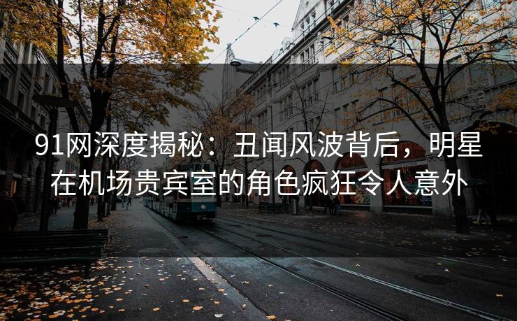 91网深度揭秘：丑闻风波背后，明星在机场贵宾室的角色疯狂令人意外